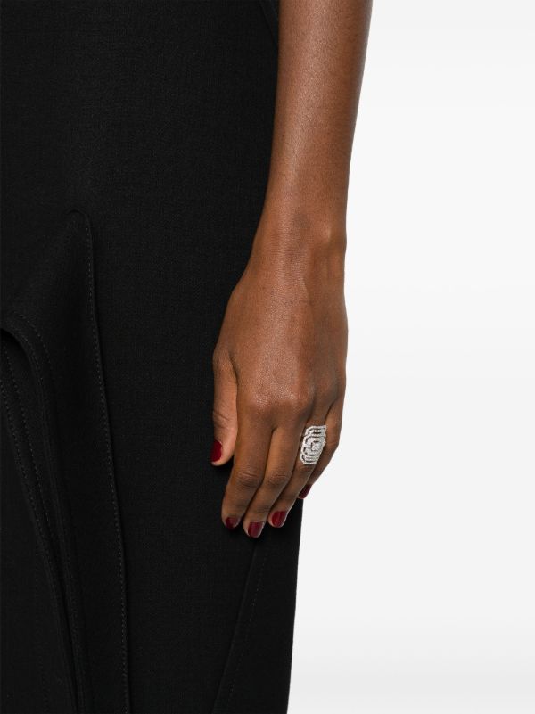 STATEMENT PARIS Silver Ring My Way Diamond Ring | Browns Rings