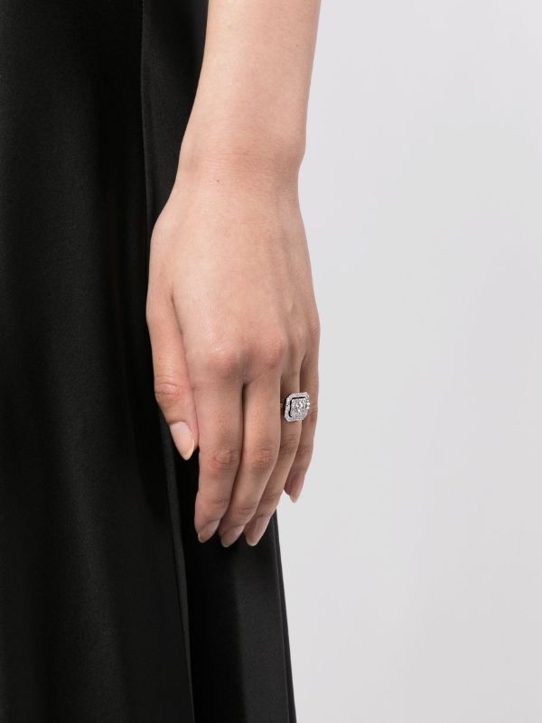 STATEMENT PARIS Sterling Silver Mini Skyway Diamond Ring | Browns Fine Rings