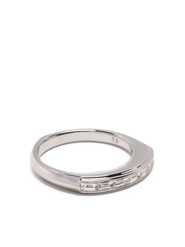 Stephen Webster 18K white gold Baguette Stack diamond ring | Browns Fine Rings