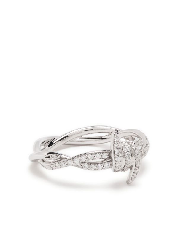 Stephen Webster 18K white gold Forget Me Not diamond ring | Browns Fine Rings