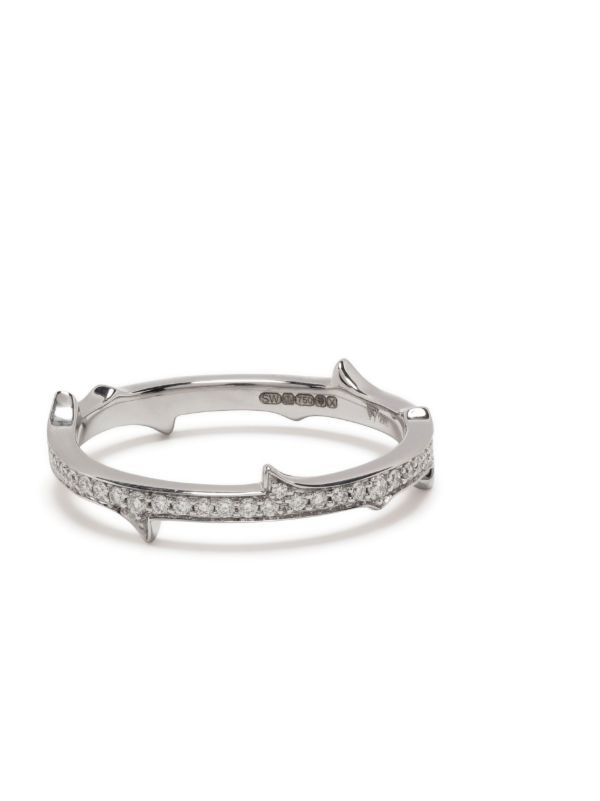 Stephen Webster 18K White Gold Thorn Stem Diamond Ring | Browns Fine Rings