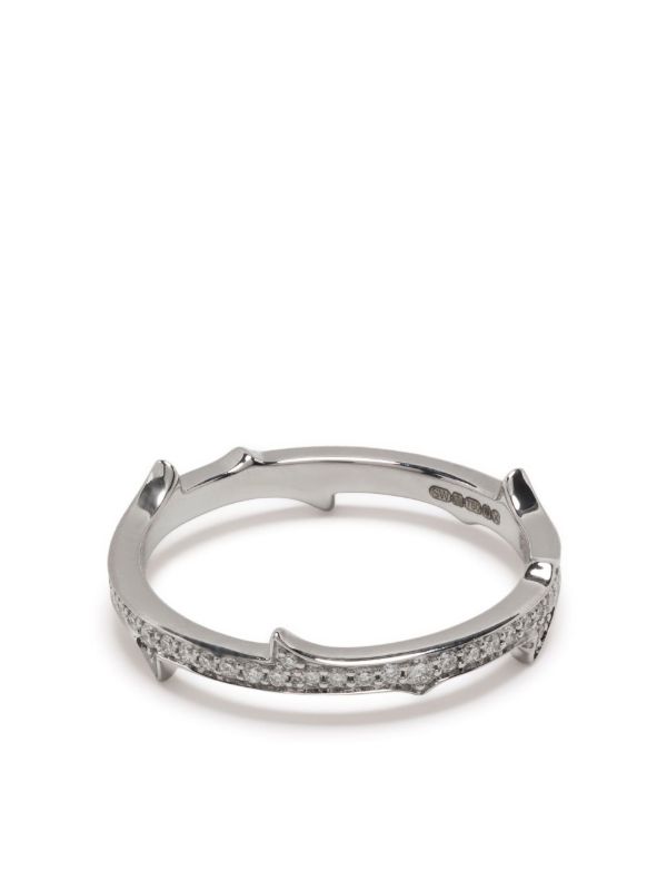 Stephen Webster 18K white gold Thorn Stem diamond ring | Browns Fine Rings