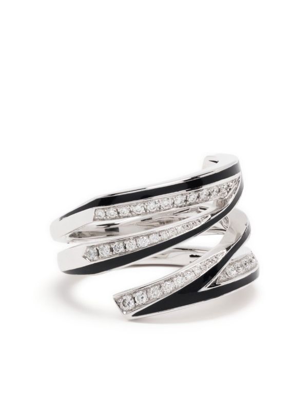 Stephen Webster 18K white gold Vertigo Infinity diamond ring | Browns Fine Rings