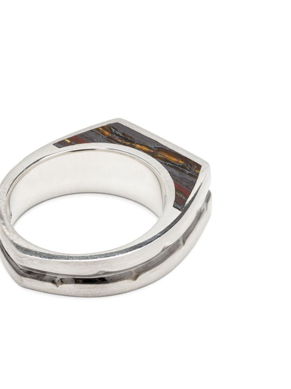 Stephen Webster Sterling Silver Thorn Addiction Malachite Ring | Browns Rings