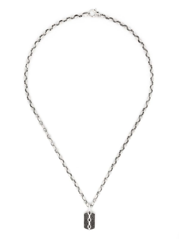 Stephen Webster Sterling Silver Thorn Medium Razer Tag Necklace | Browns Necklaces