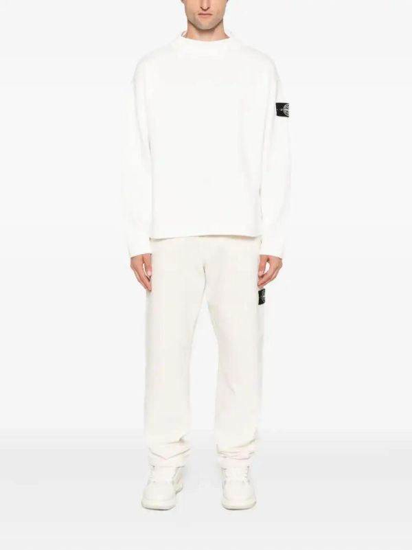 Stone Island Compass-badge Cotton Sweater | Browns Sweatshirts