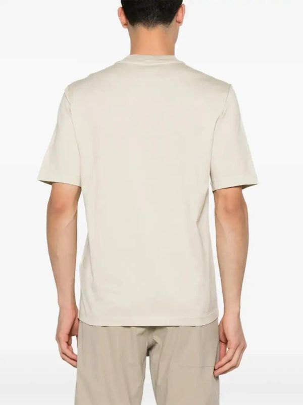 Stone Island Compass-embroidered T-shirt | Browns T-Shirts