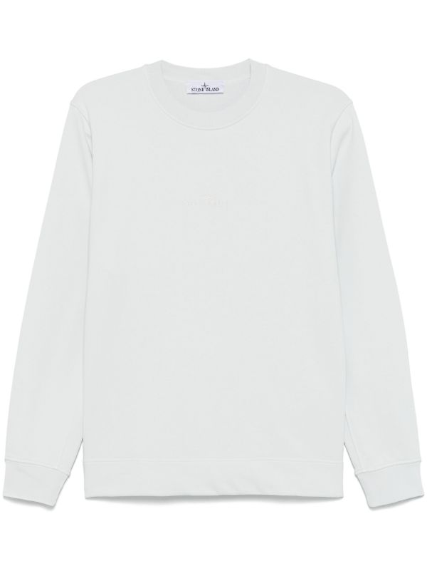 Stone Island Logo-Embroidered Sweatshirt | Browns Sweatshirts