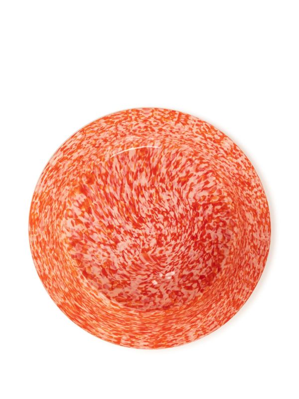 Stories Of Italy Red Macchia Large Glass Bowl | Browns Plates & Bowls