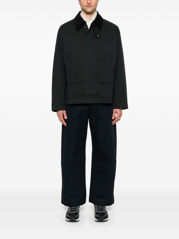 Studio Nicholson Black Press-Stud Bomber Jacket