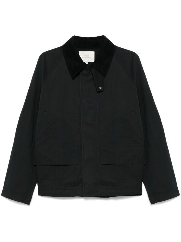 Studio Nicholson Black Press-Stud Bomber Jacket