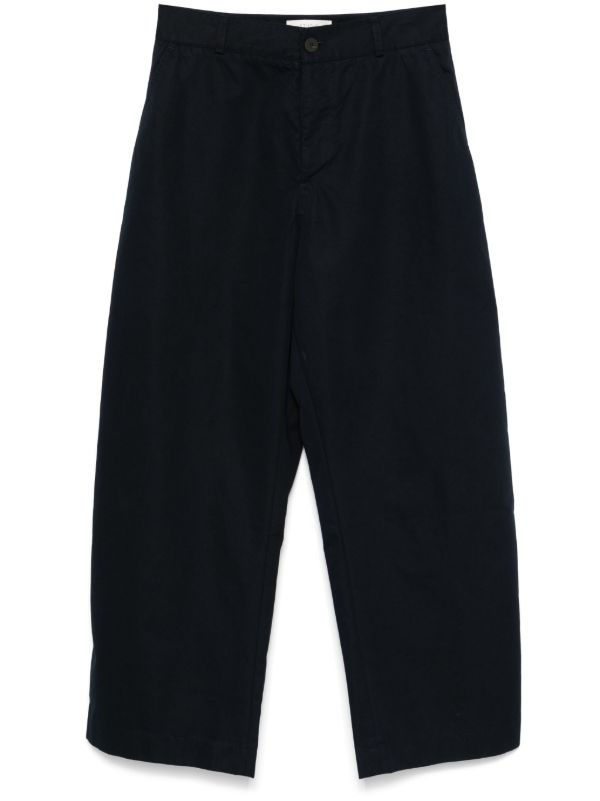 Studio Nicholson Blue Wide-Leg Trousers | Browns Wide Leg Pants