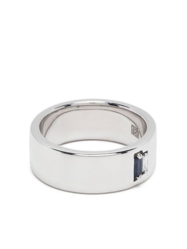 Suzanne Kalan 18K White Gold Diamond And Sapphire Ring | Browns Rings