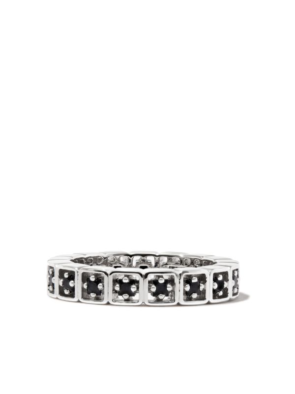 Suzanne Kalan 18K White Gold Mini Sapphire Ring | Browns Rings