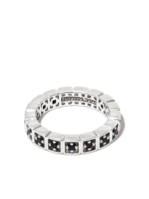 Suzanne Kalan 18K White Gold Mini Sapphire Ring | Browns Rings