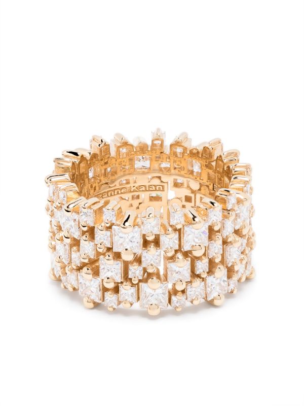 Suzanne Kalan 18K Yellow Gold Classic Diamond Band Ring | Browns Fine Rings