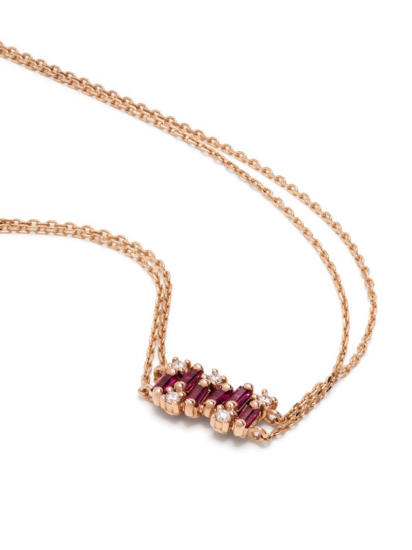 Suzanne Kalan 18kt Yellow Gold Shimmer Mini Ruby Bracelet | Browns Fine Bracelets