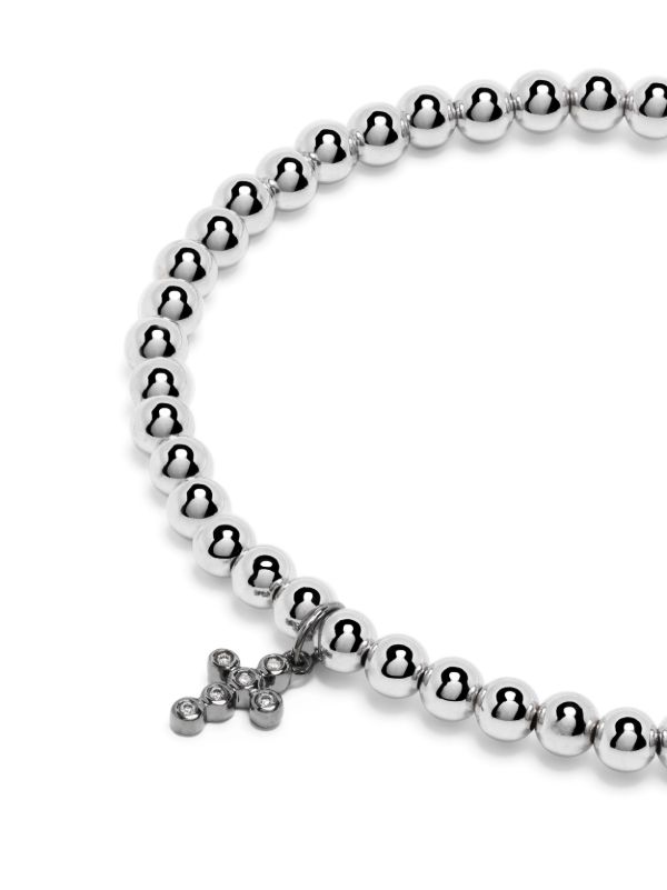 Sydney Evan 14K White Gold Cross Diamond Bracelet | Browns Bracelets