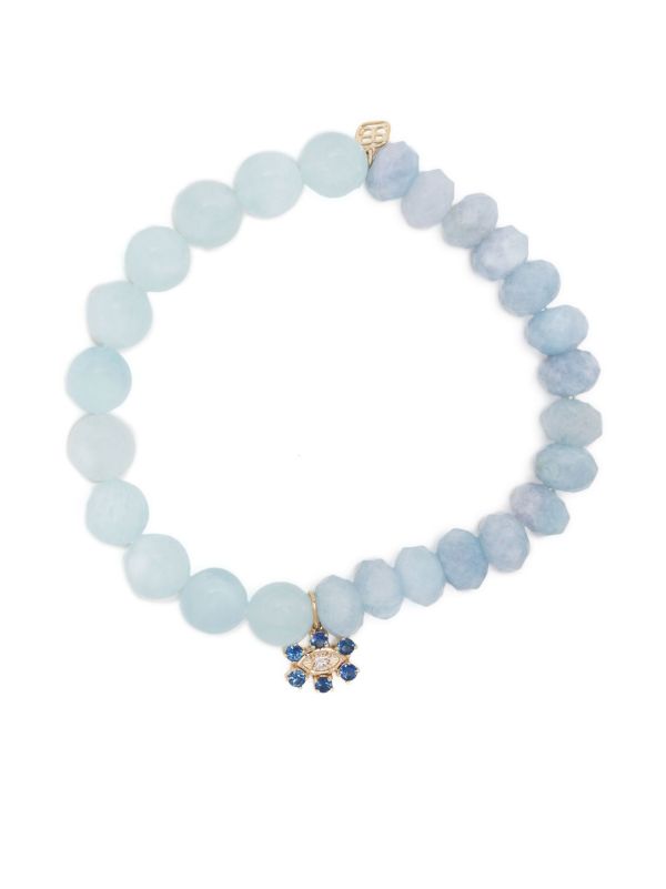 Sydney Evan 14K Yellow Gold Aquamarine Beaded Bracelet | Browns Fine Bracelets