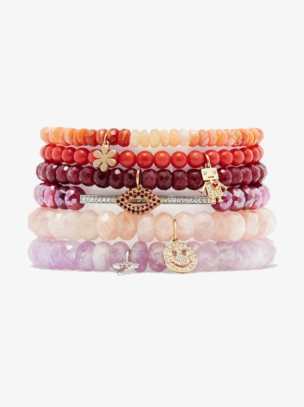 Sydney Evan 14K Yellow Gold Daisy Beaded Bracelet | Browns Fine Bracelets