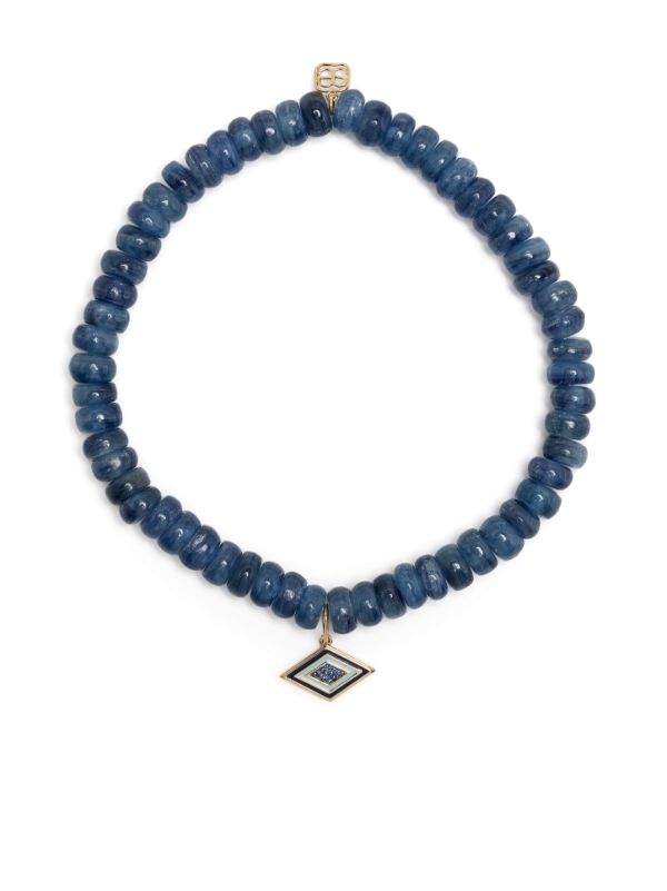 Sydney Evan 14K yellow gold Groovy Eye kyanite and diamond bracelet | Browns Bracelets