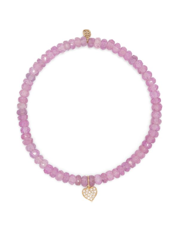 Sydney Evan 14K Yellow Gold Playing Card Heart Sapphire Bracelet | Browns Bracelets