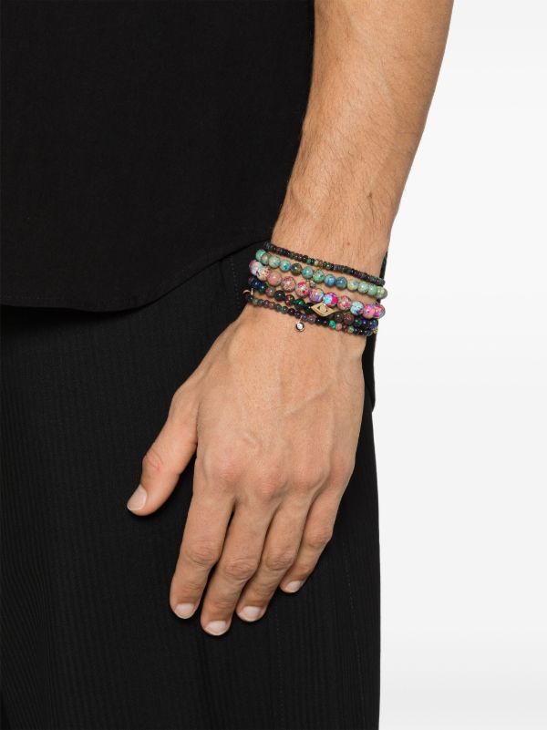 Sydney Evan 14K Yellow Gold Tiny Sitting Buddha Opal Beaded Bracelet | Browns Bracelets