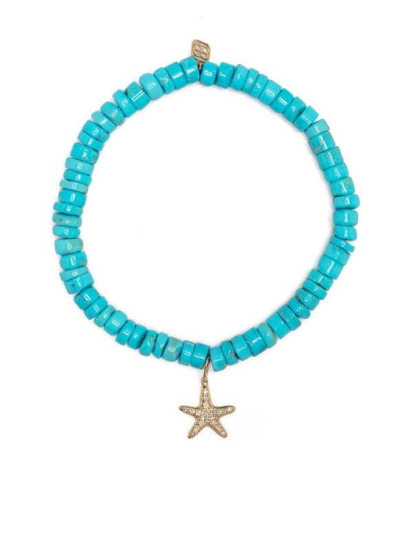 Sydney Evan 14K Yellow Gold Turquoise Beaded Bracelet | Browns Fine Bracelets