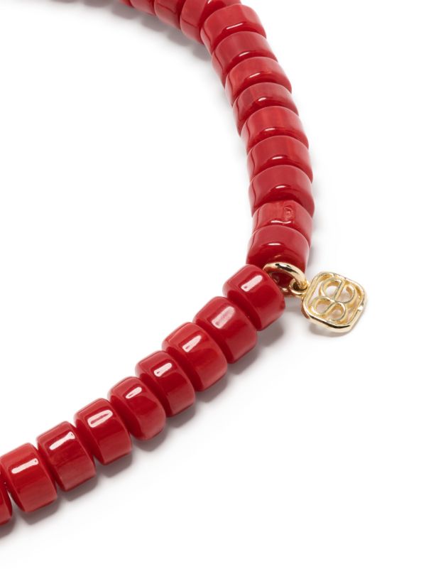 Sydney Evan 14kt Yellow Gold And Ruby Fluted Beaded Bracelet | Browns Fine Bracelets