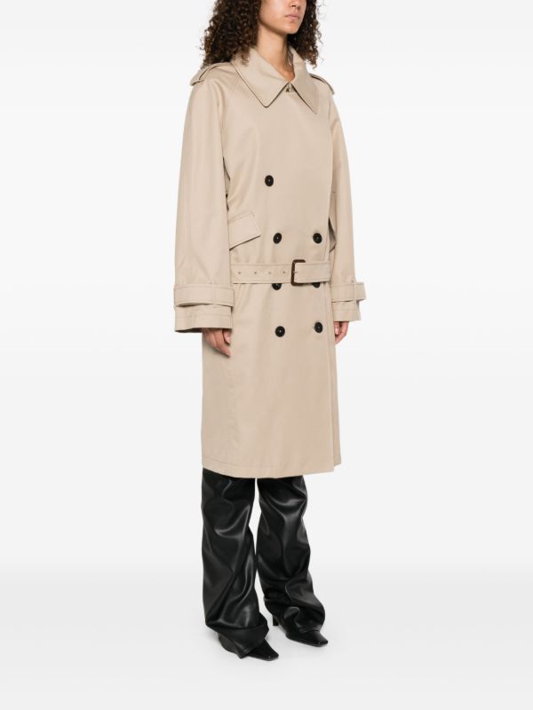 The Attico Double-breasted Trench Coat | Browns Double Breasted & Peacoats