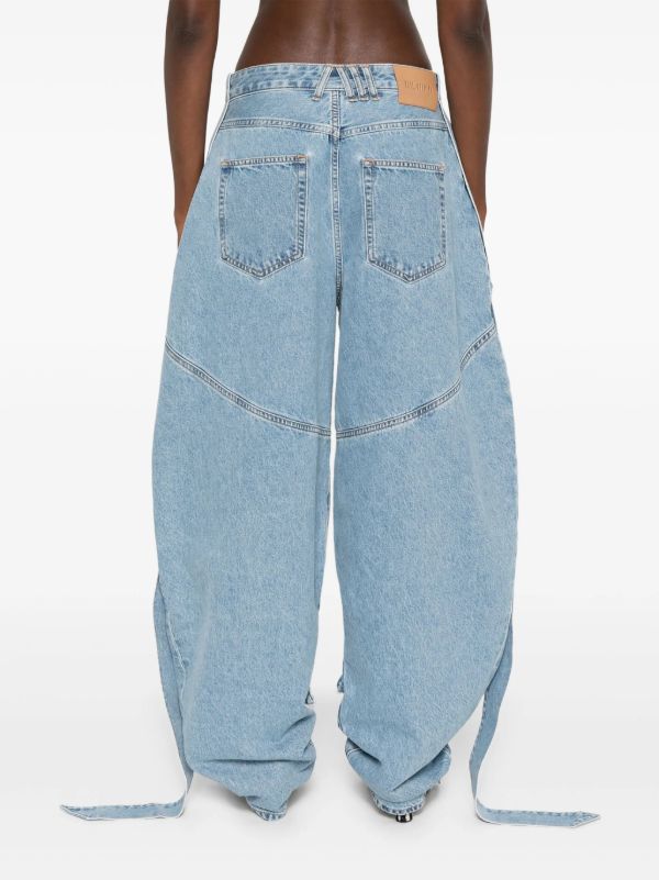 The Attico Multi-string Jeans | Browns Wide-Leg Jeans
