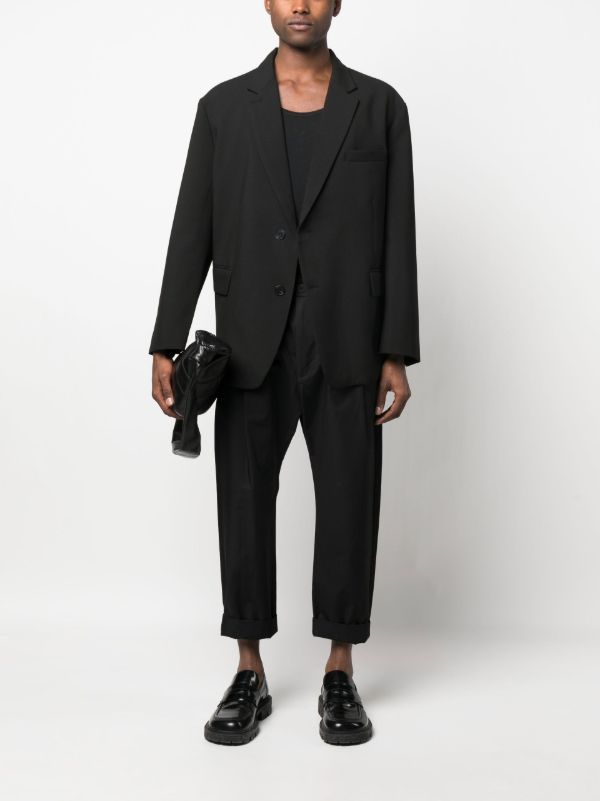 The Frankie Shop Black Beo Single-Breasted Blazer | Browns Blazers
