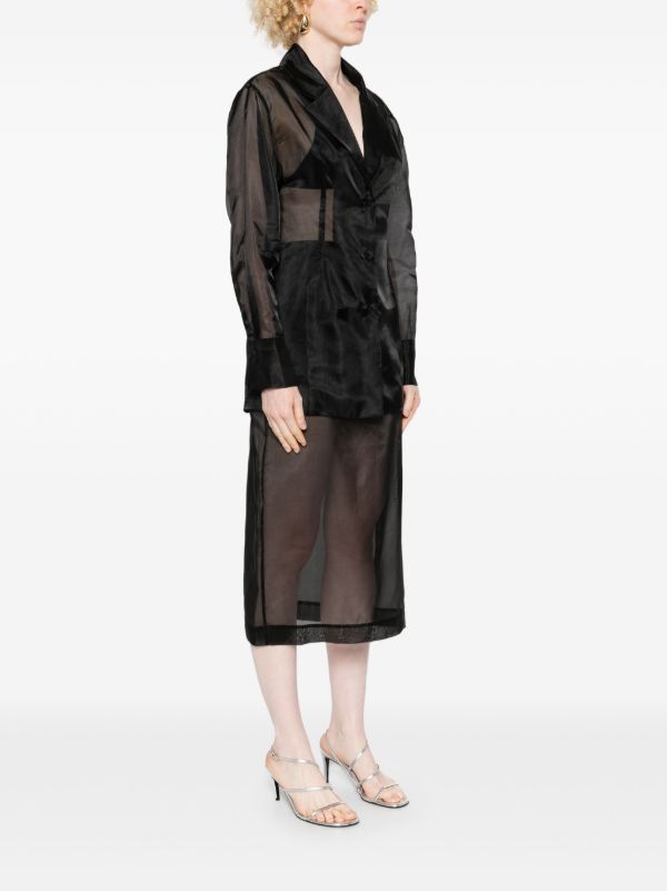 The Frankie Shop Black Lise Blazer | Browns Blazers