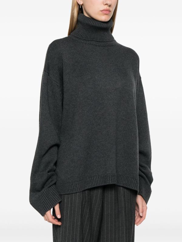 The Frankie Shop Grey Rhea Sweater | Browns Knitted Sweaters