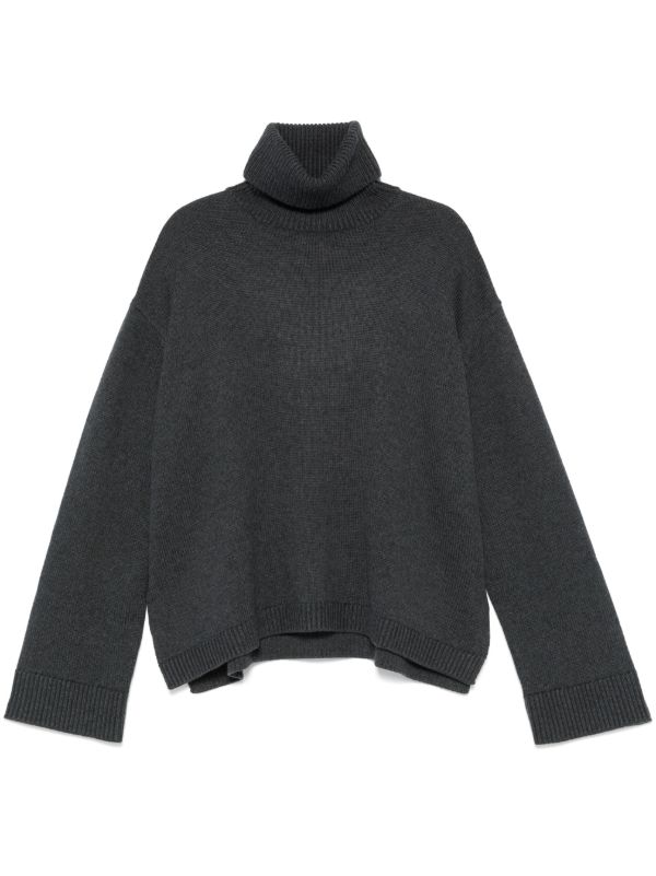 The Frankie Shop Grey Rhea Sweater | Browns Knitted Sweaters