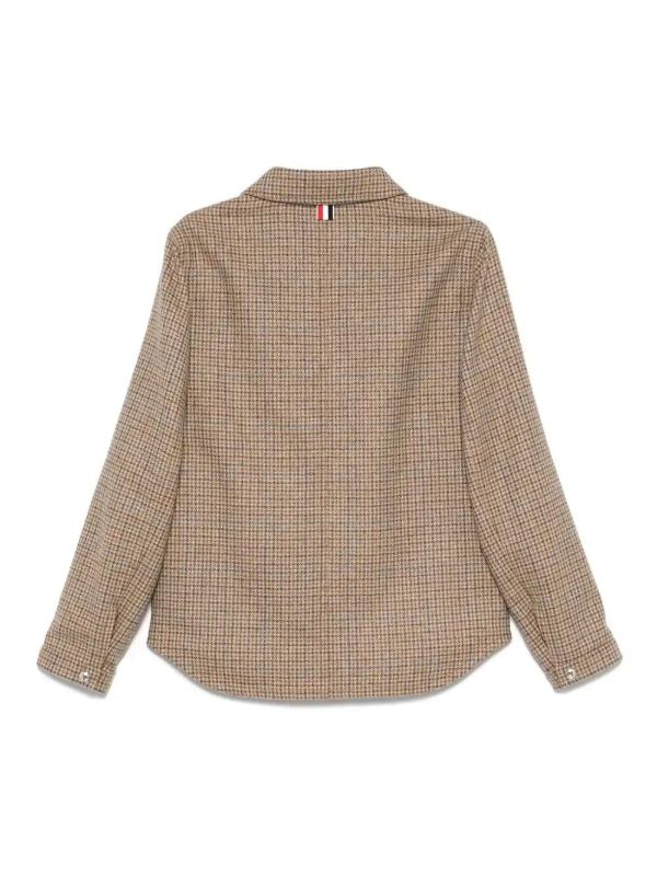 Thom Browne Checked Tweed Jacket | Browns Shirt Jackets