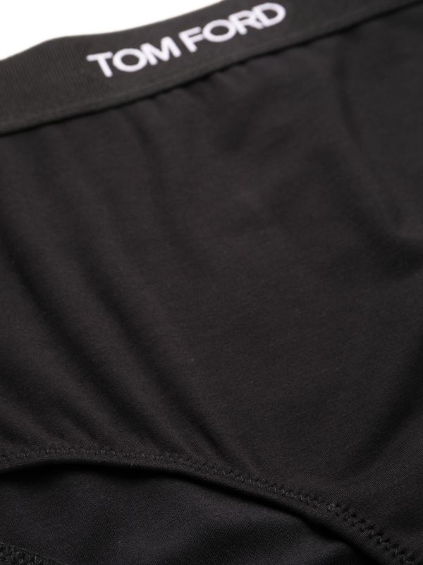 TOM FORD Black Signature Logo Briefs | Browns Panties