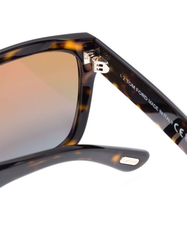 TOM FORD Eyewear Brown Alberto Square-Frame Sunglasses | Browns Sunglasses