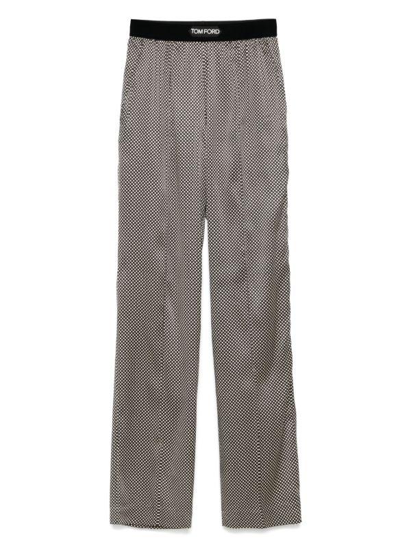 TOM FORD polka dot-print trousers | Browns Straight-Leg Pants