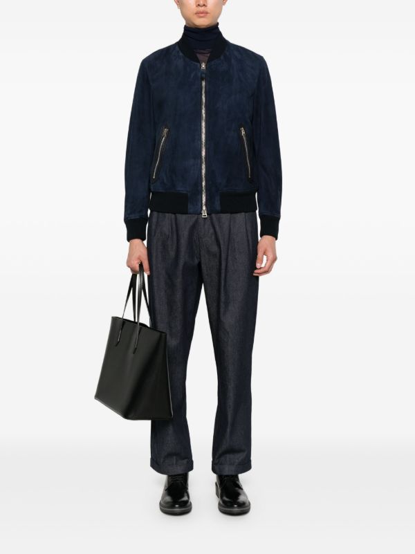 TOM FORD Suede Bomber Jacket | Browns Leather Jackets