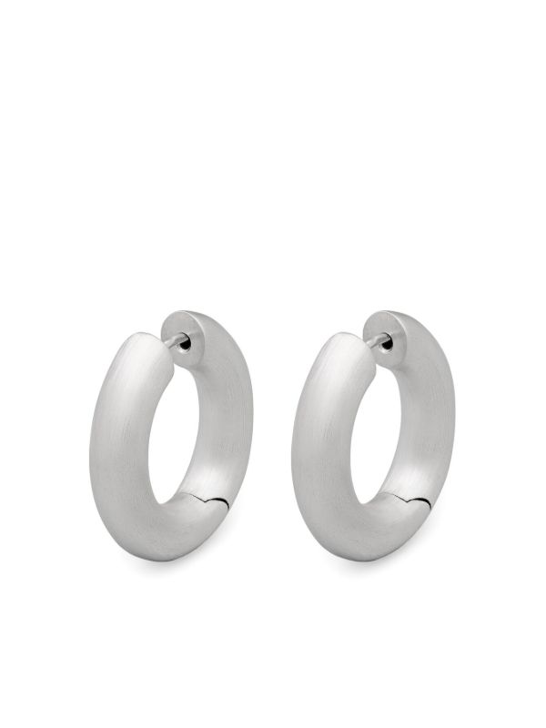 Tom Wood Satin Chunky Hoop Earrings | Browns Earrings Tom Wood Satin Chunky Hoop Earrings | Browns Earrings