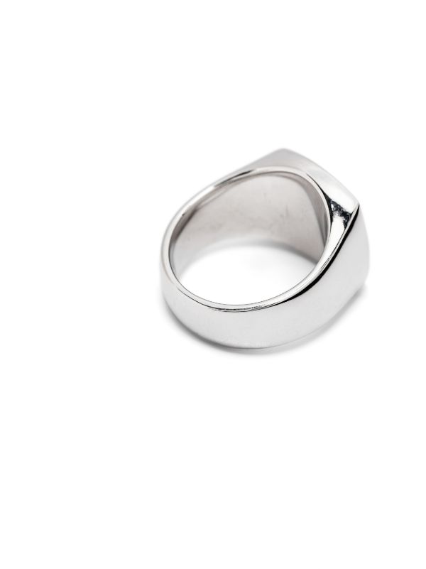 Tom Wood Sterling Silver Athena Onyx Ring | Browns Rings