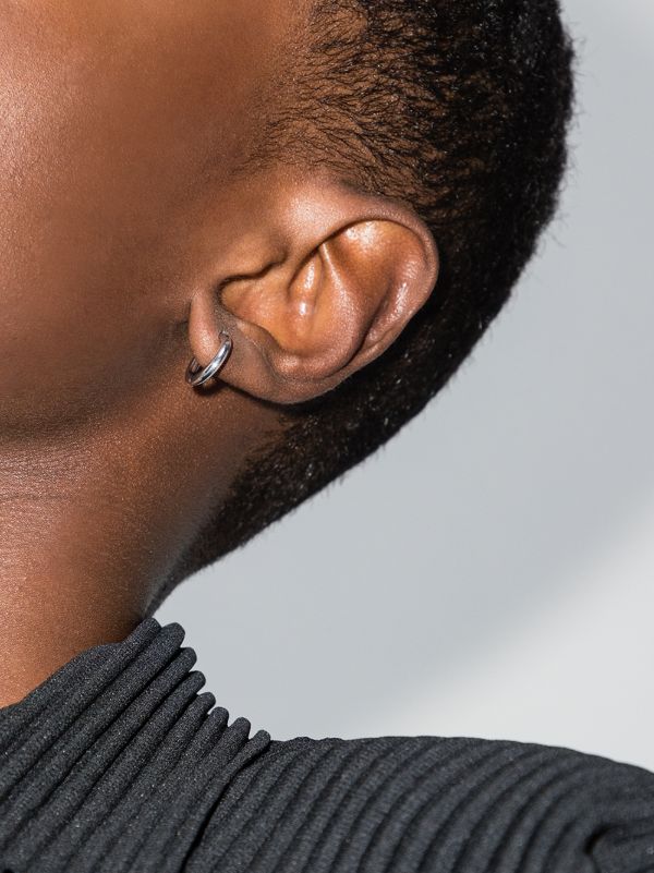 Tom Wood Sterling Silver Classic Small Hoop Earrings | Browns Earrings