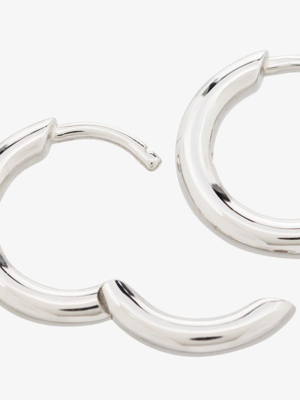 Tom Wood Sterling Silver Classic Small Hoop Earrings | Browns Earrings