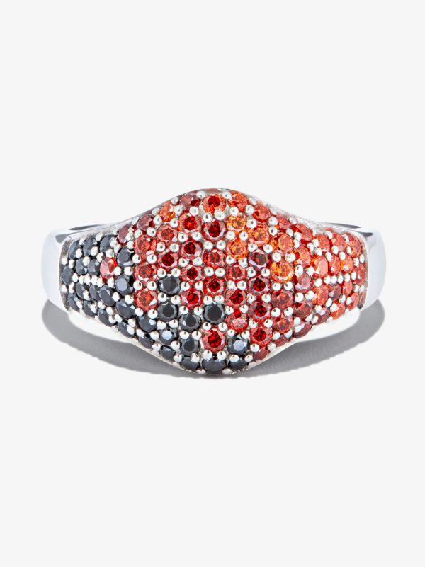 Tom Wood Sterling Silver Mini Crystal Cocktail Ring | Browns Rings