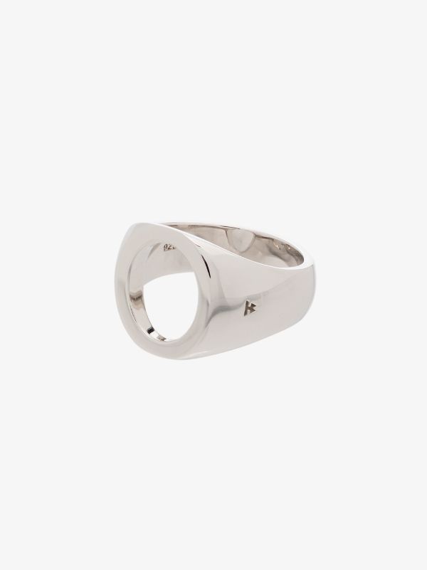Tom Wood sterling silver oval open ring | Browns Rings