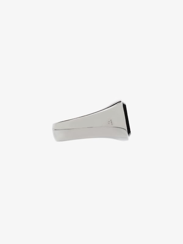 Tom Wood Sterling Silver Shelby Onyx Ring | Browns Rings