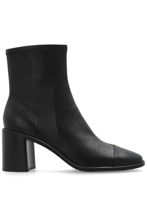 Tory Burch 70mm appliqué logo ankle boots | Browns Boots