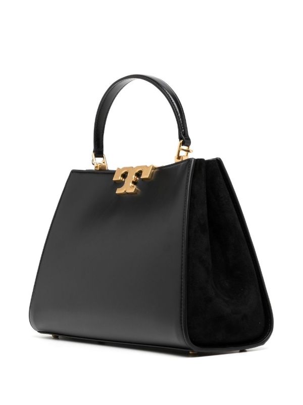 Tory Burch Black Eleanor Leather Satchel Bag | Browns Messenger & Crossbody Bags