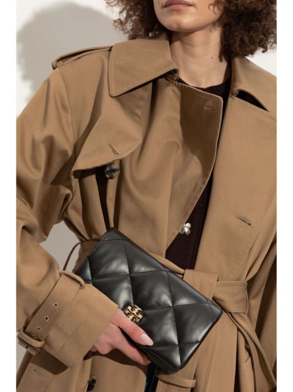 Tory Burch Black Kira Clutch Bag | Browns Clutch Bags
